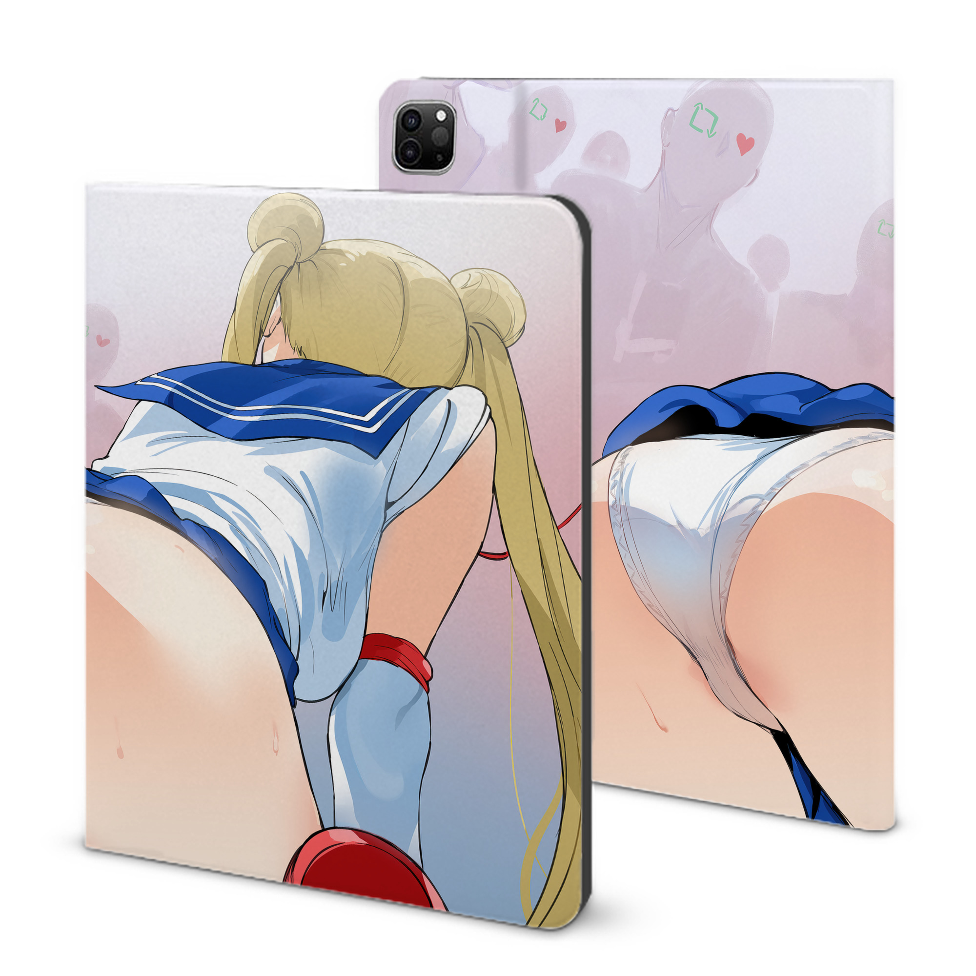 （画像用） 美少女戦士セーラームーン Sailor Moon IPad ケース ブック型 PUレザー TPU 耐衝撃 軽量 薄型 ペン収納なし 全面保護 IPad 各モデル対応